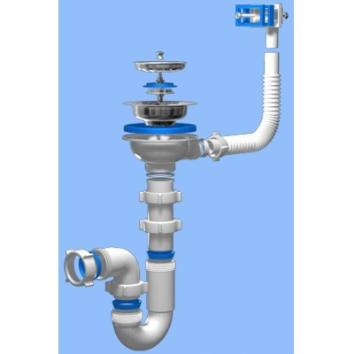 Сифон сантехнический ани пласт сборка с0115